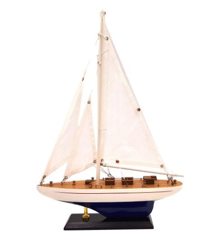 Model Jachtu Żaglowego – Styl Marynistyczny – 42 cm