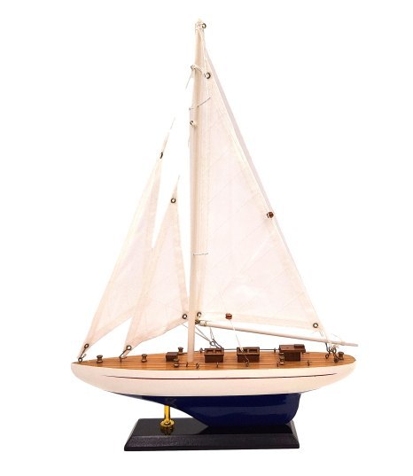 Model Jachtu Żaglowego – Styl Marynistyczny – 42 cm
