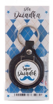 Brelok żelowy w dedykowanym opakowaniu "Super Dziadek"