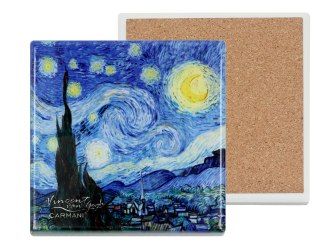 Podkładka Ceramiczna - Gwiaździsta Noc (V. van Gogh) - 11 x 11 cm