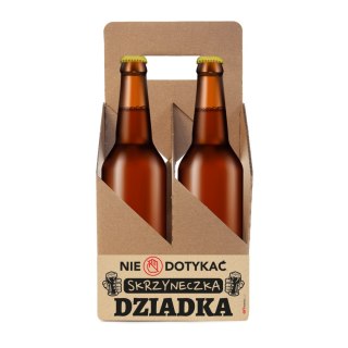 Transporter na piwo z dedykacją "Nie dotykać skrzyneczka DZIADKA""
