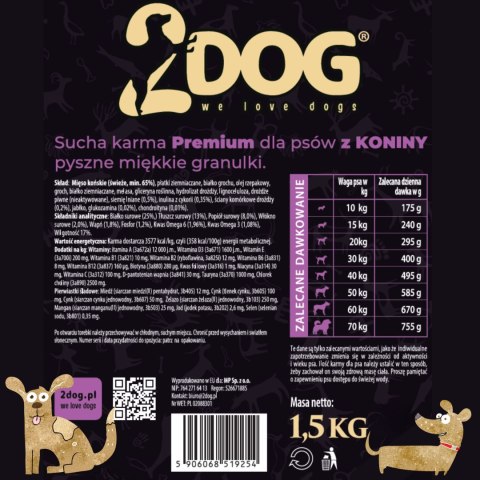 Karma z Koniny (Formuła Soft) – 1,5 kg