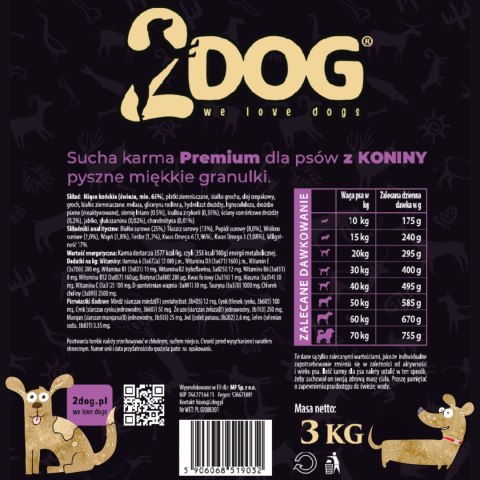 Karma z Koniny (Formuła Soft) – 3 kg