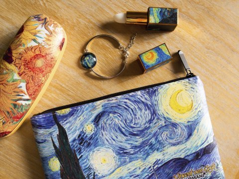 Organizer na Kosmetyki - Gwiaździsta Noc (V. van Gogh) - 21x15 cm