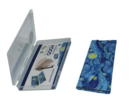 Etui na Okulary Składane - Gwiaździsta Noc (V. van Gogh) - 16x6 cm