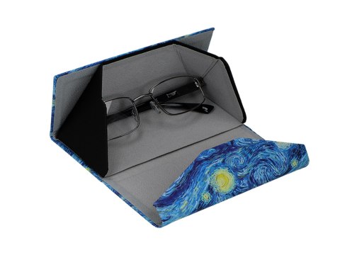 Etui na Okulary Składane - Gwiaździsta Noc (V. van Gogh) - 16x6 cm