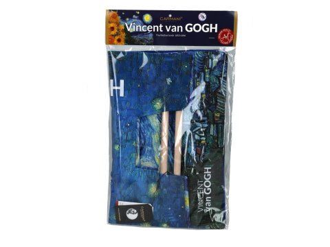 Torba z Drewnianym Uchwytem -Gwiaździsta Noc (V. van Gogh)- 42x47 cm
