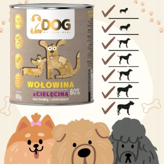 Danie z Wołowiny i Cielęciny z Warzywami – 800 g