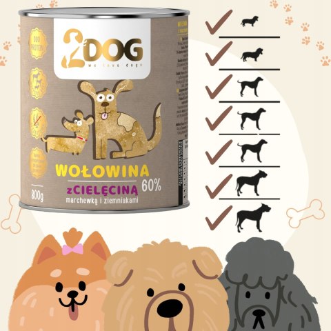 Danie z Wołowiny i Cielęciny z Warzywami – 800 g