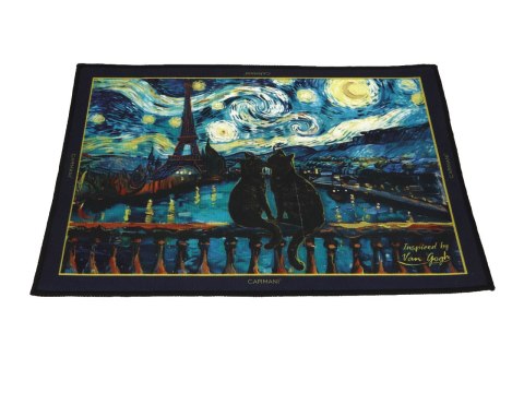 Akcent Podłogowy -Gwiaździsta Noc i Koty (V. van Gogh)- 40 x 60 cm