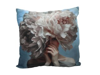 Poduszka Dekoracyjna - Lady's Floral Symphony (L. Lozano) - 50x50 cm