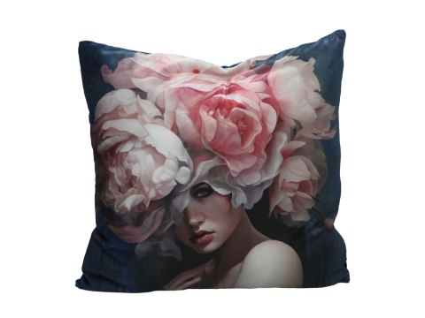 Poduszka Dekoracyjna - Lady's Floral Symphony (L. Lozano) - 50x50 cm