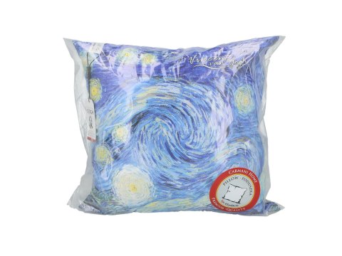 Poduszka Dekoracyjna - Gwiaździsta Noc (V. van Gogh) - 50x50 cm