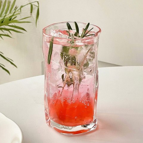 Ryflowana Szklanka Borokrzemowa o Falowanym Profilu - 275 ml