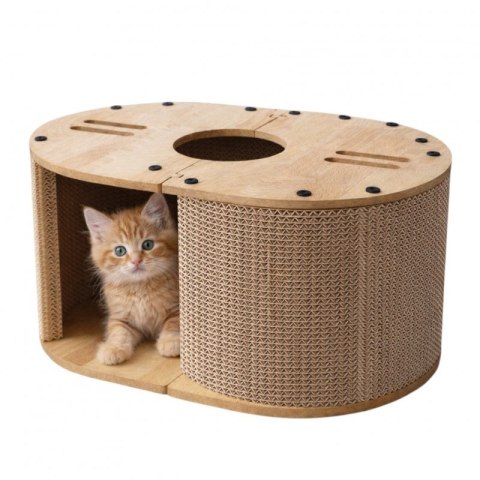 Drapak dla Kota z Funkcją Domku i Legowiska - 57 x 25 cm