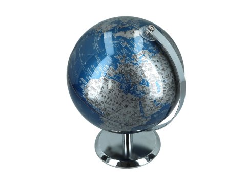 Globus Dekoracyjny - Niebiesko-Srebrny - śr. 20 cm