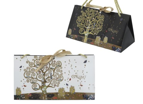 Torebka Prezentowa /6 Sztuk/ - Drzewo Życia (G. Klimt) - 12 x 22 cm