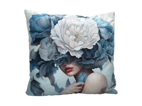 Poduszka Dekoracyjna - Lady's Floral Symphony (L. Lozano) - 50x50 cm
