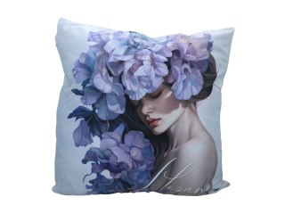 Poduszka Dekoracyjna - Lady's Floral Symphony (L. Lozano) - 50x50 cm