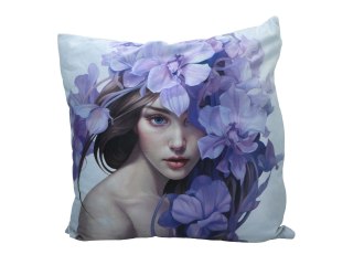 Poduszka Dekoracyjna - Lady's Floral Symphony (L. Lozano) - 50x50 cm