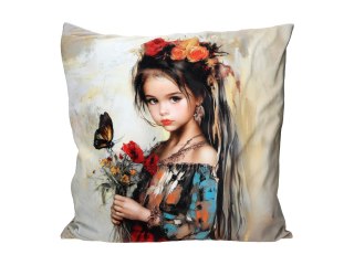 Poduszka Dekoracyjna - Kocie Opowieści Luny (N. Bonilla) - 50x50 cm