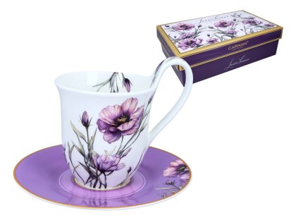 Filiżanka ze Spodkiem - Lady's Floral Symphony (L. Lozano) - 220 ml