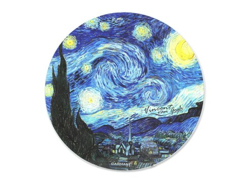 Szklana Deska Kuchenna - Gwiaździsta Noc (V. van Gogh) - 30 cm
