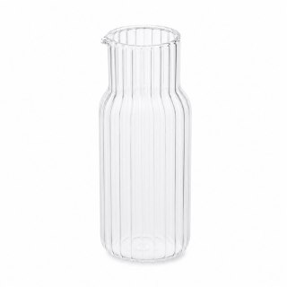 Szklana Karafka ze Szklanką – Falowana Struktura - 510 ml + 220 ml