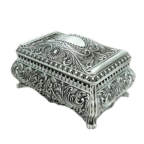 Szkatułka Metalowa – Styl Ludwikowski – 12,8 cm