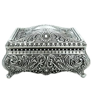 Szkatułka Metalowa – Styl Ludwikowski – 12,8 cm