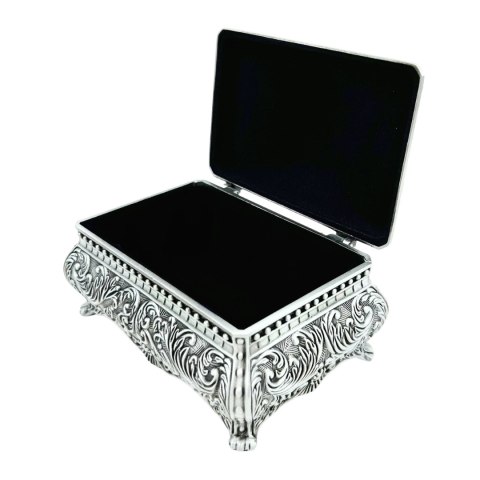 Szkatułka Metalowa – Styl Ludwikowski – 12,8 cm