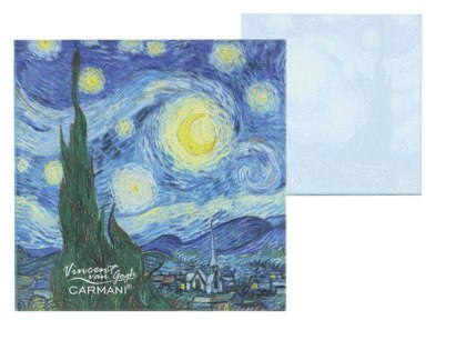 Podkładka Szklana - Gwiaździsta Noc (V. van Gogh) - 11,5 x 11,5 cm