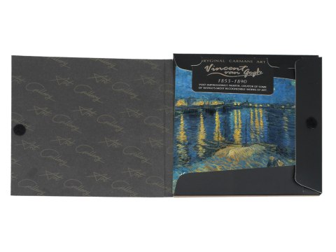 Podkładka Szklana - Gwiaździsta Noc (V. van Gogh) - 11,5 x 11,5 cm