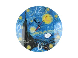 Zegar Ścienny - Gwiaździsta Noc (V. van Gogh) - 30 cm