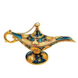 Złota Rzeźba Dekoracyjna - Lampa Alladyna - 12 cm