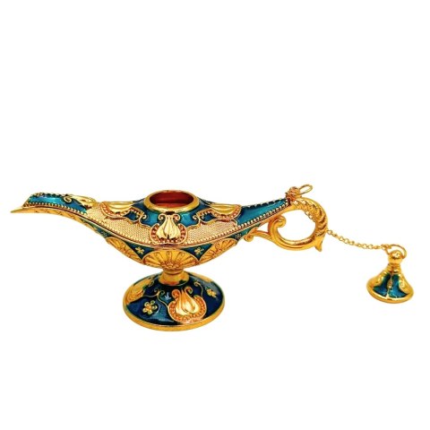 Złota Rzeźba Dekoracyjna - Lampa Alladyna - 12 cm