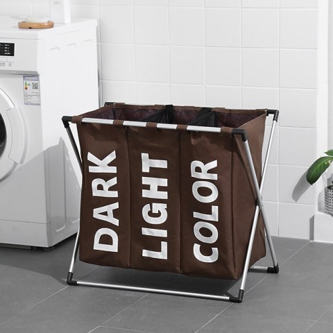 Organizer Segregacyjny Na Tekstylia 130 L - Brązowy - 65 x 61 cm
