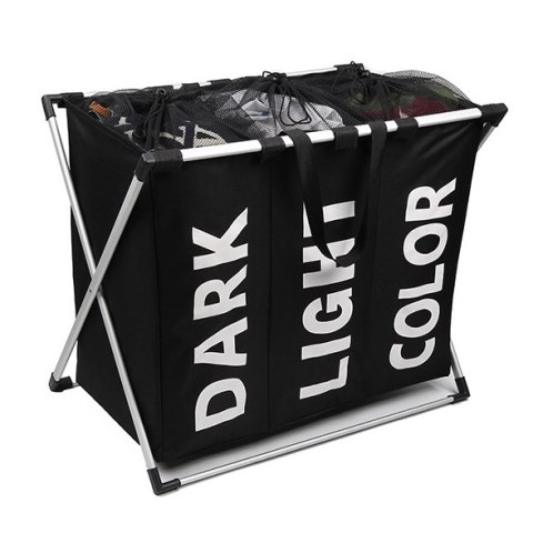 Organizer Segregacyjny Na Tekstylia 130 L - Czarny - 65 x 61 cm