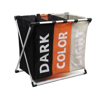 Organizer Segregacyjny Na Tekstylia 130 L - Trzykolorowy - 65 x 61 cm