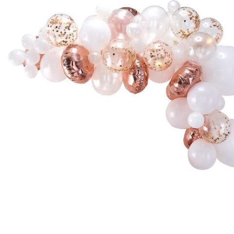 Zestaw Balonów Girlanda - Rose Gold - 63 szt.