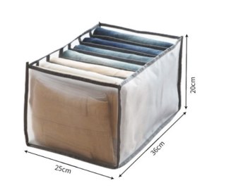 Organizer Do Szafy Na Koszulki - 9 Przegródek - Czarny - 36 x 25