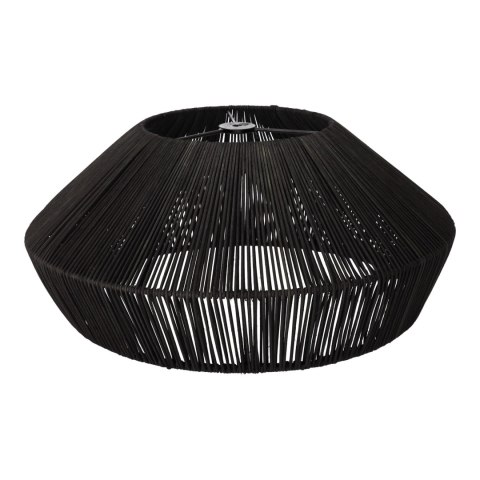 Lampa Wisząca Rattanowa - Czarna - 50 x 20 cm