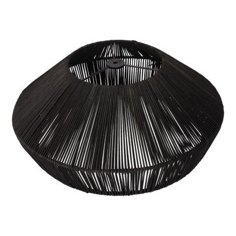 Lampa Wisząca Rattanowa - Czarna - 50 x 20 cm