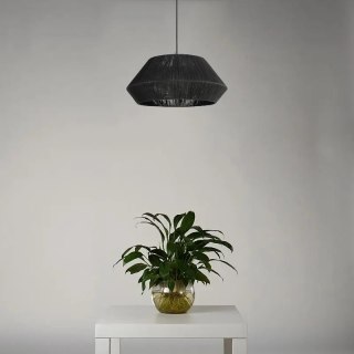 Lampa Wisząca Rattanowa - Czarna - 50 x 20 cm