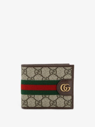 Portfel GUCCI GG Web Man - Beżowy - 11 x 9 cm
