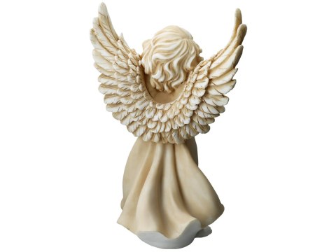 Rzeźba Dekoracyjna Alabaster Grecki - Anioł z Gołębiem - 32 cm