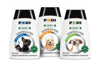 Botaniczny Szampon Rozświetlający dla Psów o Jasnej Sierści – Ekstrakt z Konopi i Olej Makadamia – 300 ml