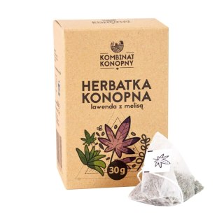 Wyciszająca Herbatka do Głębokiego Snu i Relaksu – Susz Konopny, Lawenda i Melisa – 30 g