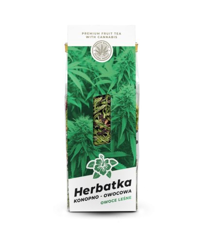 Aromatyczna Herbatka Owocowa do Wieczornego Odprężenia – Liście Konopi Felina, Hibiskus i Owoce Leśne – 45 g