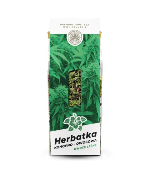 Aromatyczna Herbatka Owocowa do Wieczornego Odprężenia – Liście Konopi Felina, Hibiskus i Owoce Leśne – 45 g